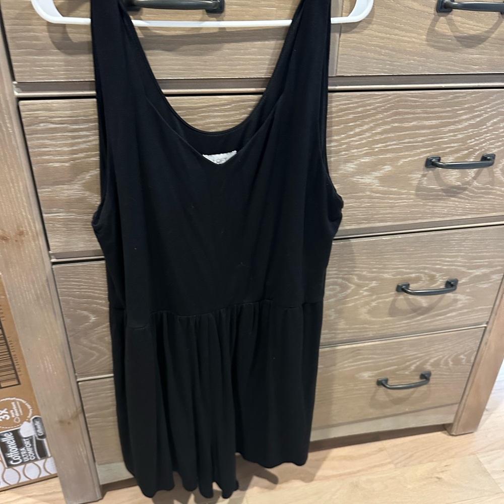 LOFT OUTLET - Black Jersey Romper Size XL